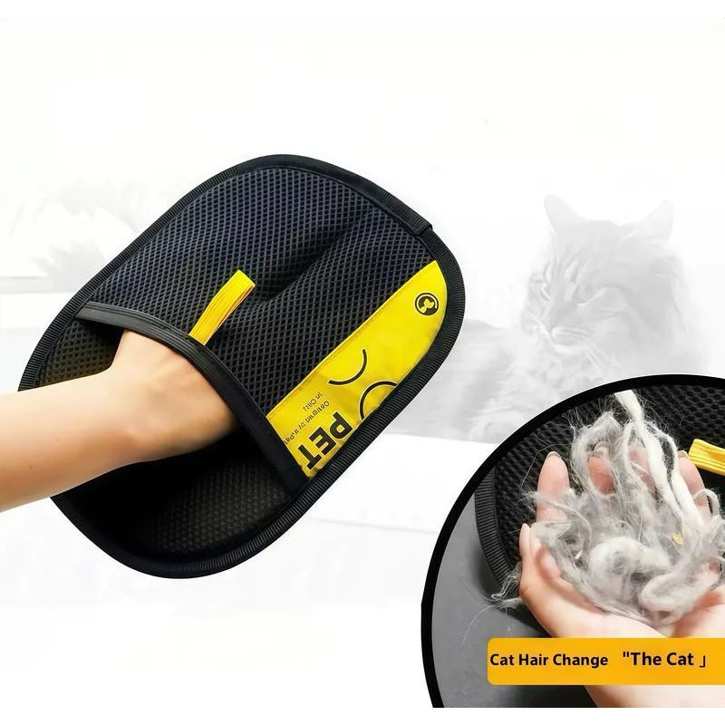 Electrostatic Pet Hair Removal Glove – Instantly Removes Fur from Furniture & Cars